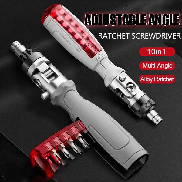 10 in 1 Multi-Angle Ratchet Screwdriver